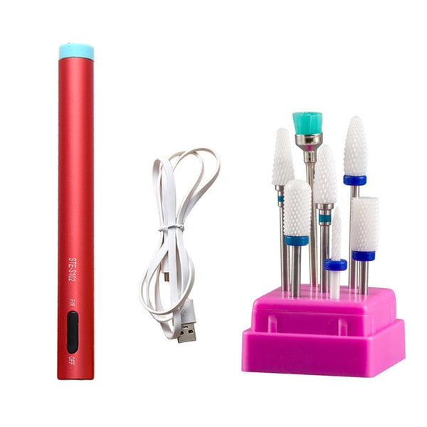 Led Mini Nail Drill Pen Bits VT202216