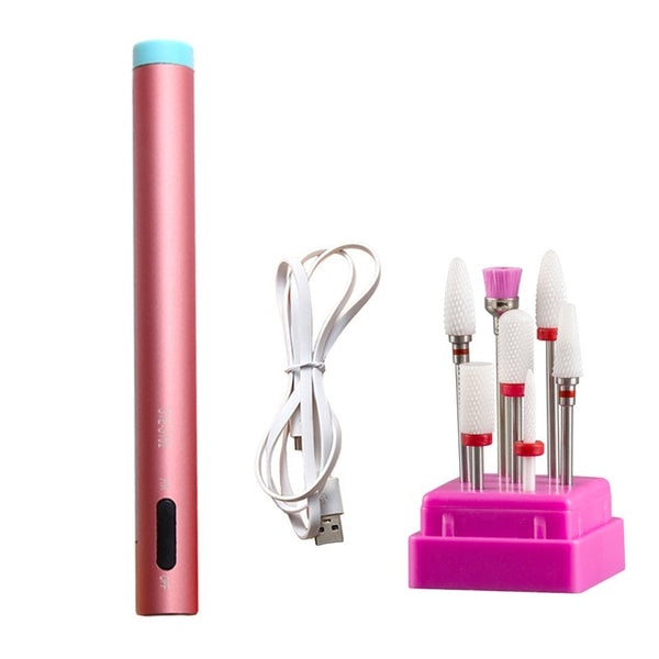 Led Mini Nail Drill Pen Bits VT202216