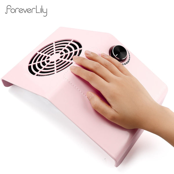 80W Powerful Nail Dust Collector Adjustable Suction Fan Vacuum Cleaner Manicure Machine