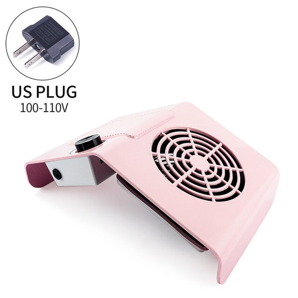 80W Powerful Nail Dust Collector Adjustable Suction Fan Vacuum Cleaner Manicure Machine