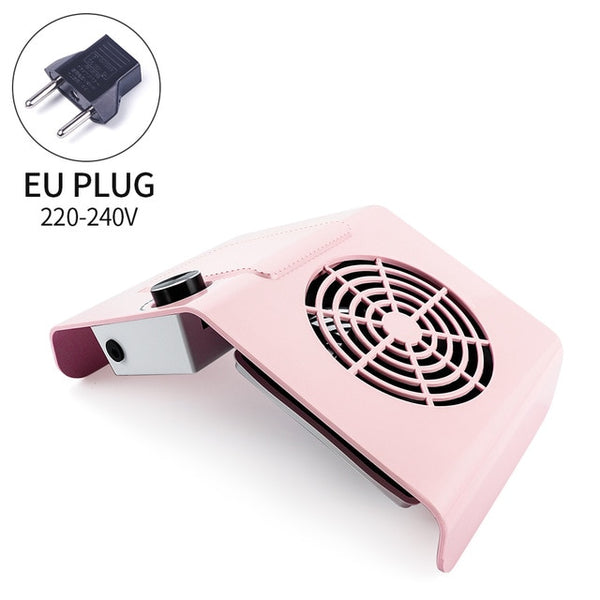 80W Powerful Nail Dust Collector Adjustable Suction Fan Vacuum Cleaner Manicure Machine
