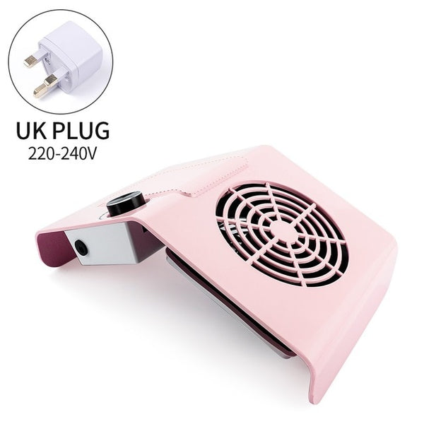 80W Powerful Nail Dust Collector Adjustable Suction Fan Vacuum Cleaner Manicure Machine