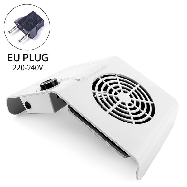 80W Powerful Nail Dust Collector Adjustable Suction Fan Vacuum Cleaner Manicure Machine