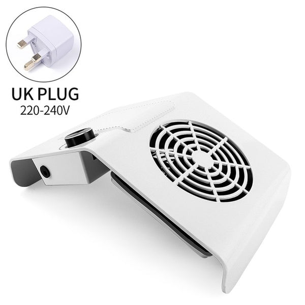 80W Powerful Nail Dust Collector Adjustable Suction Fan Vacuum Cleaner Manicure Machine
