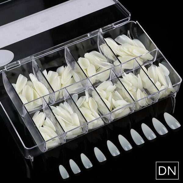 500pcs No Crease Natural/Transparent False Nail Tips VT202227