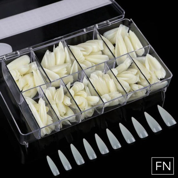 500pcs No Crease Natural/Transparent False Nail Tips VT202227