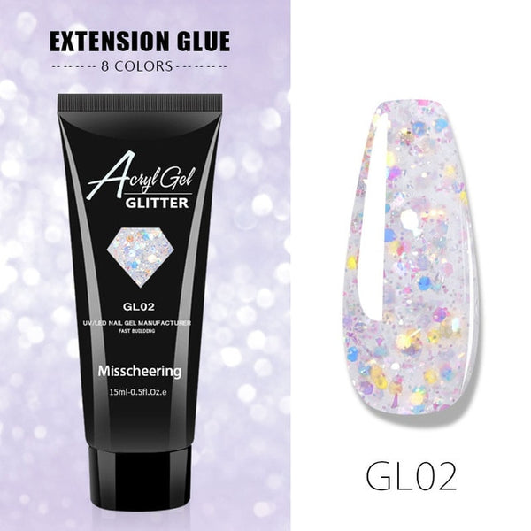 15ML Glitter Sequins Painless Acrylic Building Polygel VT202217