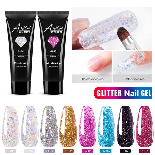 15ML Glitter Sequins Painless Acrylic Building Polygel VT202217