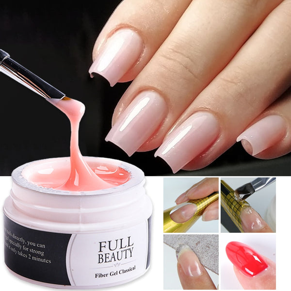 1 Box Nail Extension Gel Pink White Clear Poly UV Builder Gel