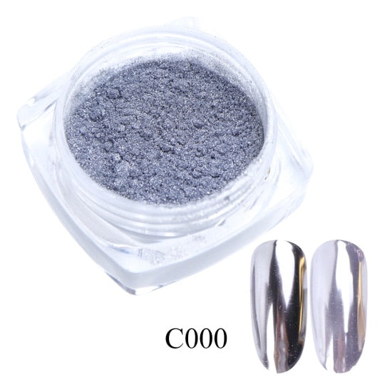 0.5g Nail Mirror Glitter Powder Metallic Color Gel Polishing Chrome