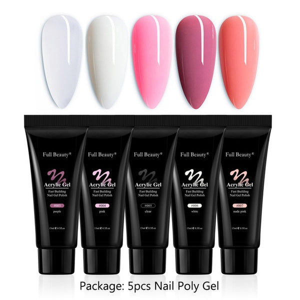 Poly Gel Manicure Kit Quick Building Nail Polish